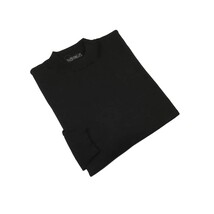 Men PRINCELY Italian Viscose Short Mock Neck Pullover Slim 89567-00 Black 101 image 4