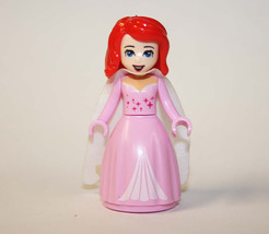 Building Block Ariel Little Mermaid pink dress Disney Princess Minifigure Custom - £4.78 GBP