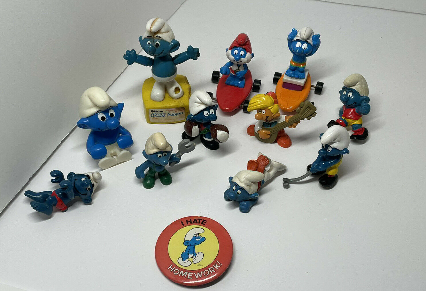 Smurf vintage lot Peyo schleich pvc figures and more - $13.10