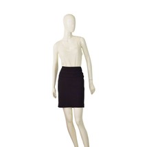 Max Studio Black Stretch Elasticated Mini Length Skirt Back Slit size M - $64.35