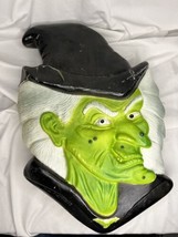 Vintage 1994 Don Featherstone Halloween Witch Face Blow Mold Union Prod Cracked - £138.91 GBP