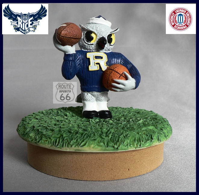 RICE OWLS SAMMY MASON JAR FREE SHIPPING COIN,CANDY,CANDLE SPORT COVER - $13.70