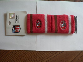 San Francisco 49 Ers  Free Shipping Nfl Football  Sweat Wristband 2 Pack New  - $12.99