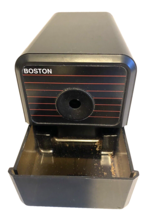 Boston Electric Pencil Sharpener Model 18 Desktop Cord 296A Red Black - £9.73 GBP