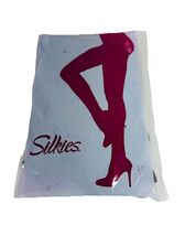 Silkies Microfiber Tights Large Black Vintage Nylon New Size L 42-46 Pan... - $6.00