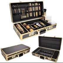 Barbershop Aluminum Case Professional Hair Cutting Tools Box with Passwo... - $85.09