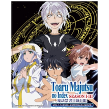 DVD Anime A Certain Magical Index Series Season 1-3 +Specials +Movie ENGLISH DUB - £27.94 GBP