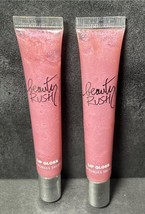 2x Victoria&#39;s Secret Beauty Rush Lip Gloss Feeling Rosy~ 0.46 oz Unsealed - $22.63