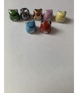 Super miniature Seven Lucky Gods of Frogs Lucky Charm Charm Micro Figure  - $479.16 MXN