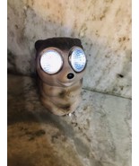 Solar Powered LED Light Up Decorative Stoneware-Racoon-Brand New-SHIP N ... - $20.20 CAD