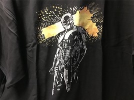 TeeFury Robocop XLARGE Shirt &quot;Detroit Knight Rises&quot; Dark Knight Mash Up BLACK - £11.80 GBP