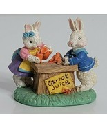 COTTONTAIL LANE Bunny Rabbit Carrot Juice EASTER Collectable Figure Midwest - £13.12 GBP