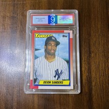 Deion Sanders - 1990 Topps Rookie Baseball #61 - CGA 9 - £19.69 GBP