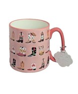 10 Strawberry Street Cowboy Cowgirl Boots Pink Coffee Tea Mug Cup Cerami... - $497.01 MXN