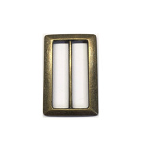 1-1/2&quot; Fixed Bar Slide Buckle - Antique Brass - pack of 100 - £55.87 GBP