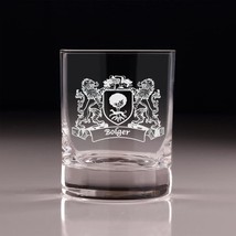 Bolger Irish Coat of Arms Old Fashioned Tumblers - Set of 4 - £54.24 GBP