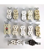 Vtg Lot 12 Wall Receptacles, Residential-Grade Outlets, Duplex Leviton H... - $462.20 MXN