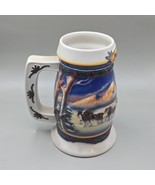 2000 BUDWEISER Stein Collectible &quot;Holiday In the Mountains&quot; Christmas EX - €11,51 EUR
