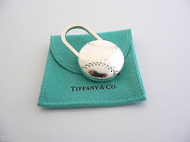 Tiffany &amp; Co Baseball Key Ring Ball Sports Padlock Keychain Coach Gift Pouch Art - £273.38 GBP