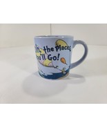 Dr Seuss Oh The Places You&#39;ll Go 12 oz Ceramic Coffee Mug Tea Cup Blue B... - $23.32 CAD