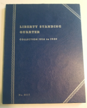 Empty Whitman Coin Folder No. 9017 Liberty Standing Quarter  1916-1930 - $7.91