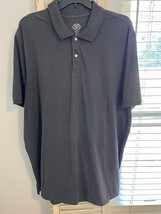 St Johns Bay Dark Gray Polo Shirt Mens Sz 3XLT Big And Tall - $8.90