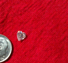 Heart-Shaped Loose Faux Gemstone- Clear Color- .33 Carat- 6.5mm X 6.5mm - £6.59 GBP