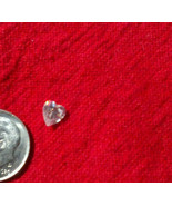Heart-Shaped Loose Faux Gemstone- Clear Color- .33 Carat- 6.5mm X 6.5mm - £6.48 GBP