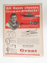 Vtg 1966 Print Ad Bill Hayes Grant Piston Rings Drag Race Boat Mahrya  - $8.00