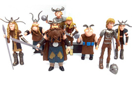 8Pcs How to Train Your Dragon Figure Hiccup Stoick Astrid Toys Collection Gift - £21.65 GBP