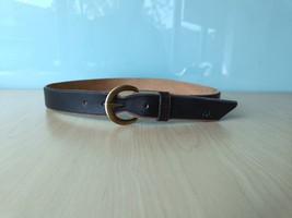 Double Rl Terrance Tumbled Leather Belt $248 Free Worldwide Shipping (0186) - £143.88 GBP