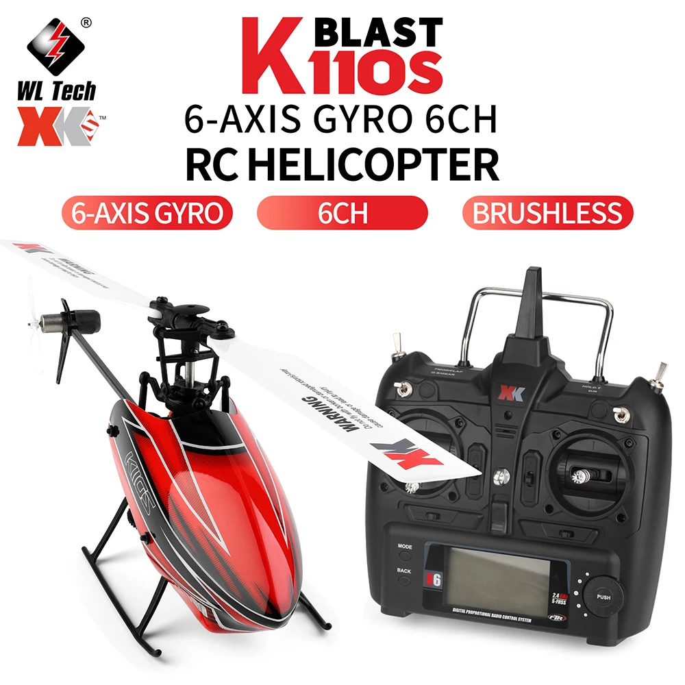 RC Wltoys XK K110S 6CH 3D 6G System Remote Control Toy Brushless Motor 2... - £119.57 GBP+
