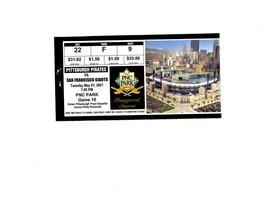 May 1 2001 San Francisco Giants @ Pittsburgh Pirates Ticket Jeff Kent 7 RBI - £15.76 GBP