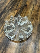 Chantal Fondue Warming Stand Clear Glass Votive Candle Teapot Warmer W. ... - £39.44 GBP