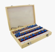 Wood Router Bit Set 35P Straight, Dovetail, Chamfer, Ogee By Abn 1/4In S... - $67.96