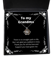 To my Grandma, No straight path in life - Crown Pendant Necklace. Model 64042  - £29.87 GBP