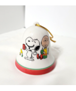 Snoopy Peanuts Vintage Christmas Bell Ornament Woodstock Makes Root Beer... - $469.51 MXN