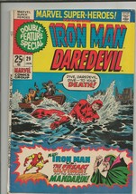 Marvel Super Heroes #29 ORIGINAL Vintage 1971 Iron Man Daredevil Mandarin - £15.57 GBP