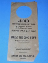 Adohr Milk Advertising Flyer Vintage 1921  - £11.74 GBP