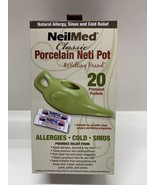 NeilMed  Porcelain Neti Pot Allergy Relief 20 Premixed Packets NEW Exp 3/20 - $14.17