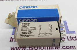 OMRON Corporation H3Y-2-Timer Time 10S Solid State Time Delay Relay 220VAC - $117.00