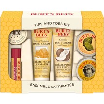 Burt&#39;s Bees Tips and Toes Gifts Set, 6 Travel Size Products in Gift Box - 2 Hand - £20.04 GBP