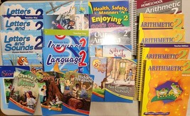 Abeka 2nd Grade Complete Parent Child Kit Language Arts Math Clean Consu... - $339.50