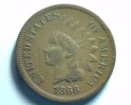 1866 Indian Cent Penny Very Fine / Extra Fine VF/XF Very Fine / Extremely Fine - $160.00