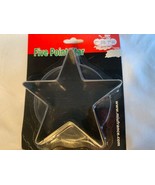 MIU France Five Point Star Cookie Cutter Sugar NIP Metal 5&quot; Across Large... - £10.97 GBP