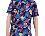 Club Room Men&#39;s Cotton Short-Sleeve Jose Tropical Graphic T-Shirt Navy-L... - $14.99