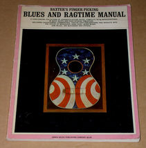 Baxter&#39;s Finger Picking Blues And Ragtime Vintage Guitar Instructional Book - £14.93 GBP