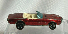 Vtg 1967 Mattel Hot Wheels Redline Red Pontiac Custom Firebird Car Vehicle - £79.79 GBP