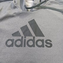 Adidas RN#88387 Men's Gray Drawstring Hoodie Pullover Sweatshirt Size Small image 5