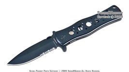 Spring Assisted Opening Pocket Knife Half Serrated Tactical Folding Blade - $147.21 MXN